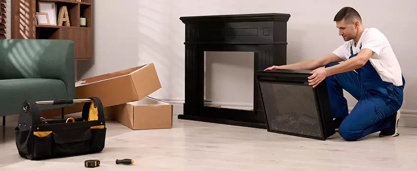 Old Rusted Metal Fireplace Repair And Replacement in Rolling Meadows, IL